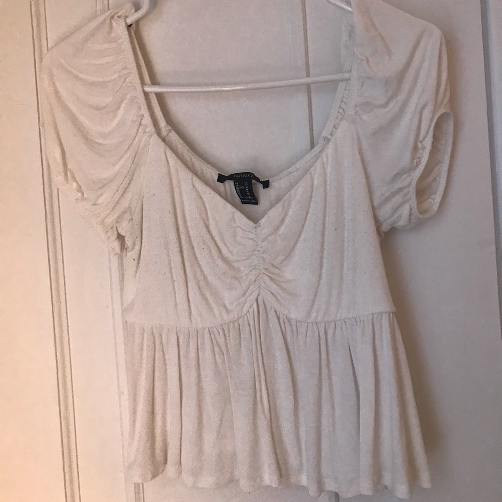 Flowing cotton blouse
